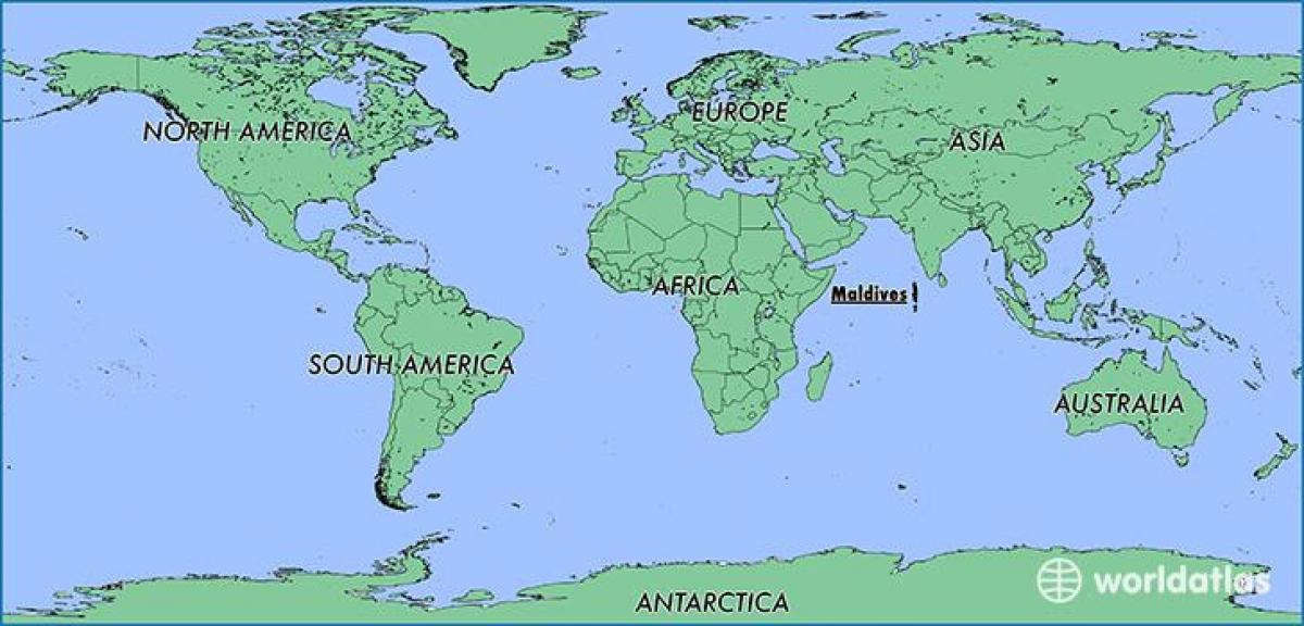 mapa maledivy sousedních zemích