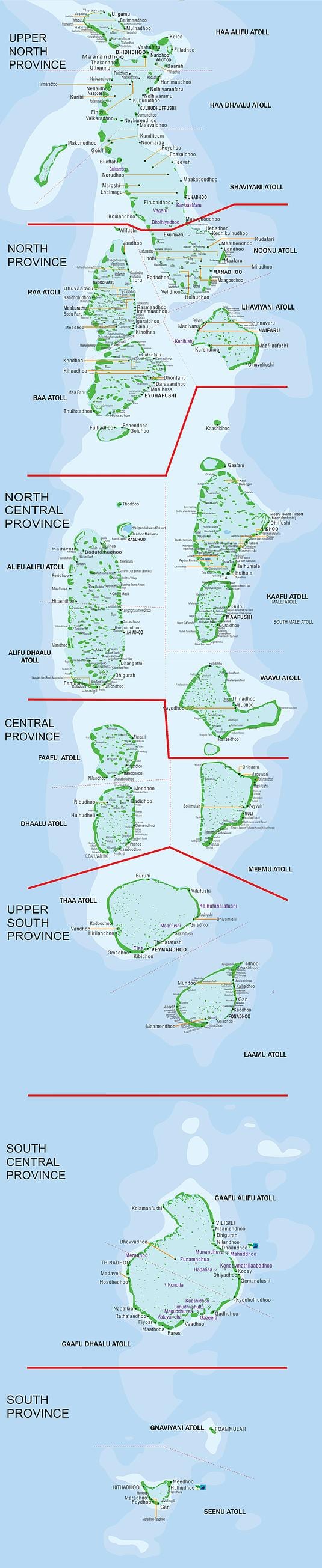 mapa maledivy ferry