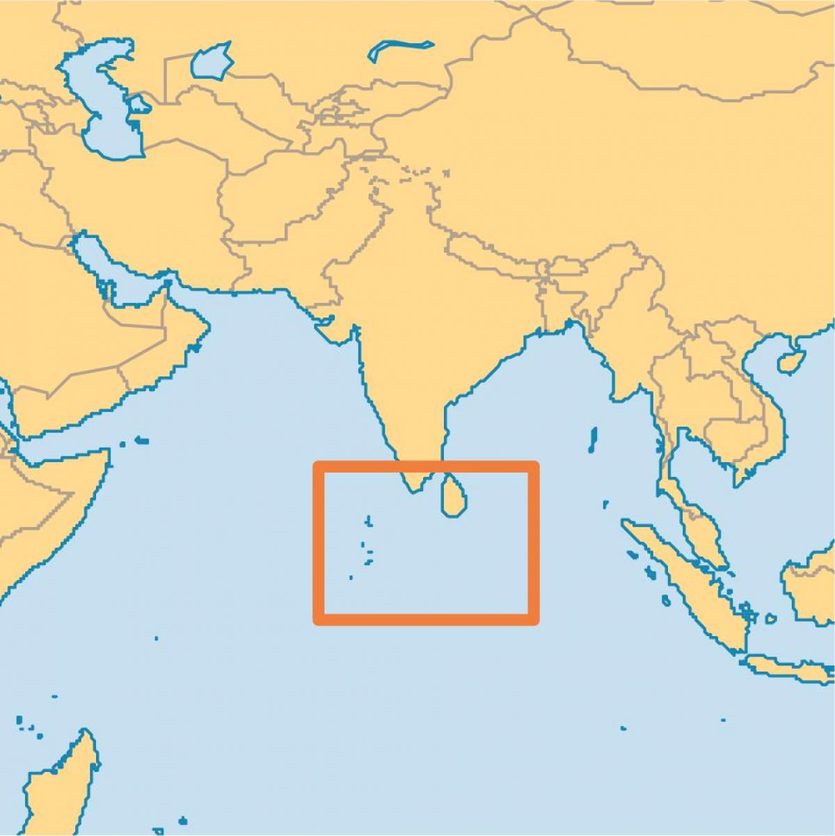 maledivy ostrov umístění na mapě světa
