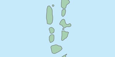 Mapa maledivy mapa vektor